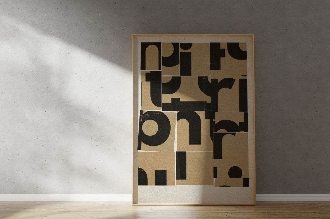 Deconstructive Type Art Print by Ja.Coba