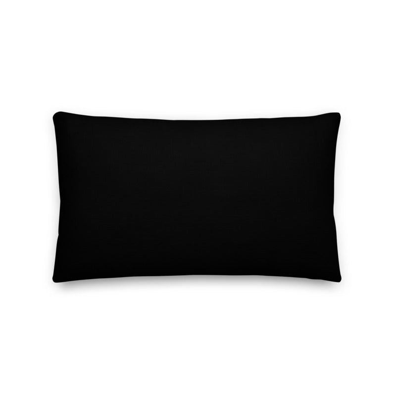 Op-Art RetroSunrise Pillow - Black and White Geometric Lines