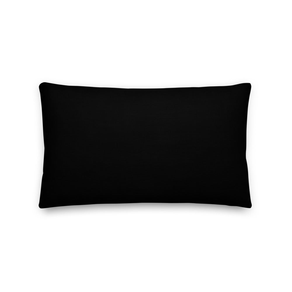 Harbor Map - Geometric Black and Tan Pillow