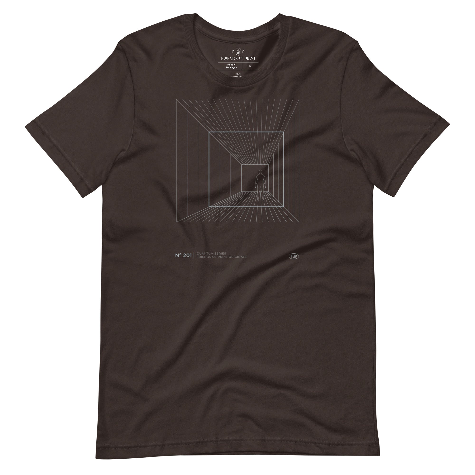 Parallel Universe Brown T-Shirt: Quantum Theory Nr 201